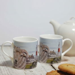 Lucy's Farm Sheep Selfie on Portland Regular Mug