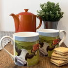 Lucy`s Farm Tractor Moo Cow Regular Mug