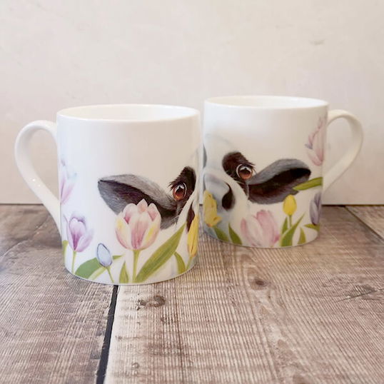 Lucy`s Farm Tulip Moo Cow Regular Mug