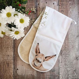 Lucy's Farm Wonkey Donkey Double Oven Gloves
