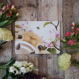 Lucy's Farm Blossom Moo Melamine Placemat