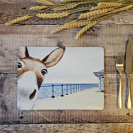 Lucy's Farm Donkey at Swanage Pier Melamine Placemat