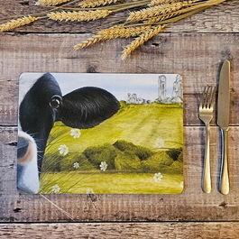 Lucy's Farm Moo at Corfe Castle Melamine Placemat