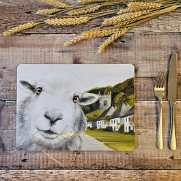 Lucy's Farm Sheep at Milton Abbas Melamine Placemat