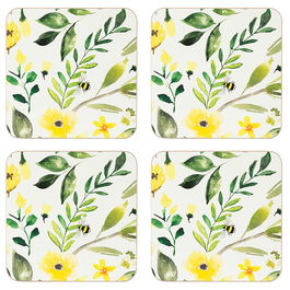 English Tableware Company Bee Beautiful Set of 4 Coasters