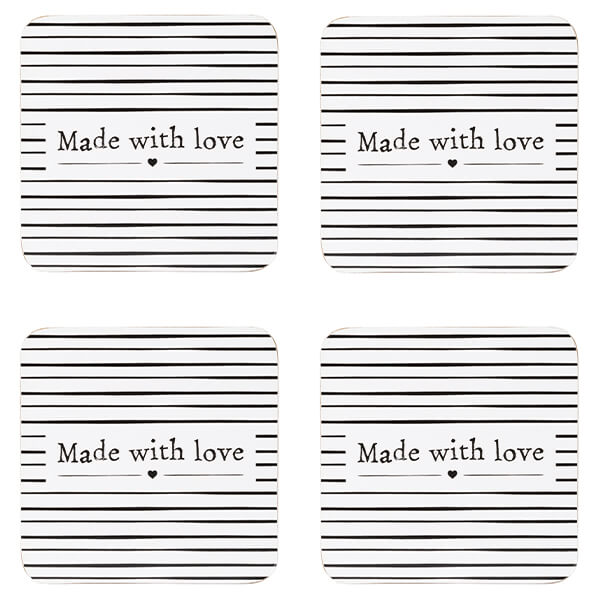 Made With Love Set of 4 Coasters