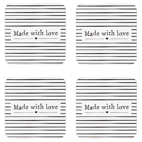 Made With Love Set of 4 Coasters