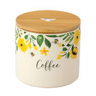English Tableware Company Bee Beautiful Coffee Canister with Bamboo Lid