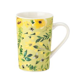 English Tableware Company Bee Beautiful Green Latte Mug