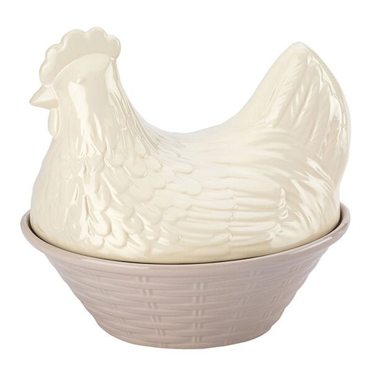 English Tableware Company Fieldview Farm Ceramic Egg Crock