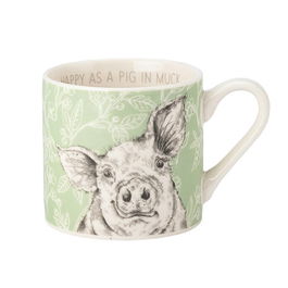 English Tableware Company Fieldview Farm Pig Mug