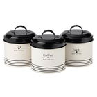 Made With Love Set of 3 Tea, Coffee & Sugar Tins