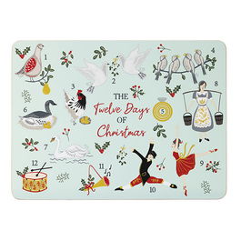 Twelve Days of Christmas Set of 4 Placemats