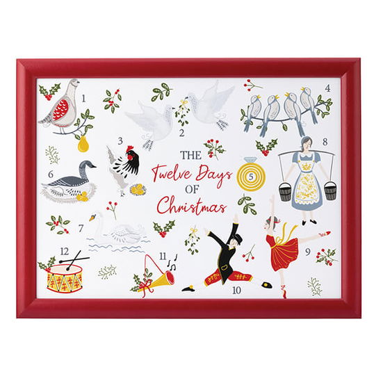 Twelve Days of Christmas Lap Tray