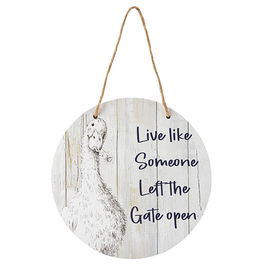 English Tableware Company Fieldview Farm Wooden Wall Plaque Goose