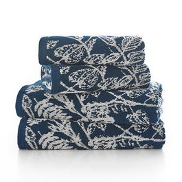 Deyongs Secret Garden Towel Navy Bath Sheet