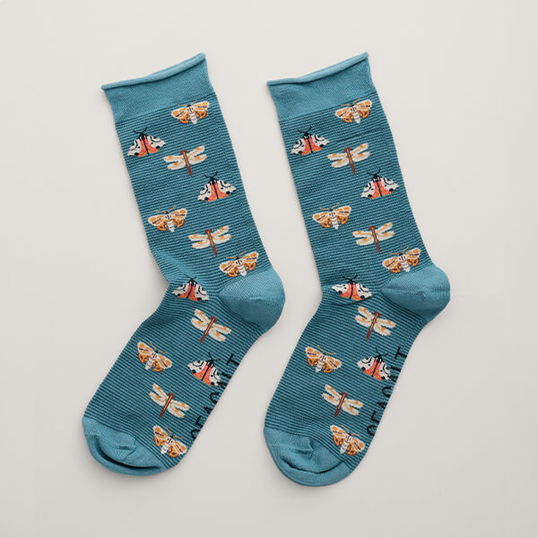 Seasalt Womens Bamboo Arty Socks Sunshade Wade Size 4-7