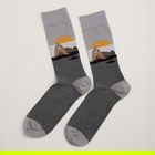 Seasalt Mens Arty Socks Zoze Point Seal Grey Size 8-12