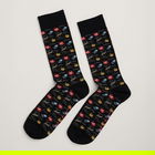 Seasalt Mens Bamboo Arty Socks Lowarther Onyx Size 8-12