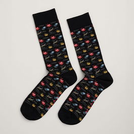 Seasalt Mens Bamboo Arty Socks Lowarther Onyx Size 8-12