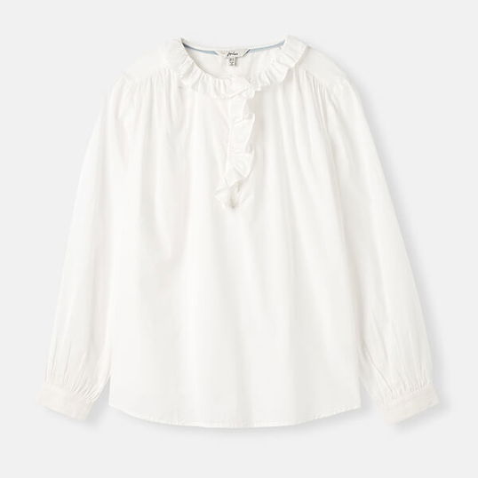 Joules Chalk Melanie Cotton Blouse