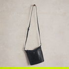 White Stuff Mini Fern Leather Crossbody Dark Navy