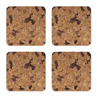 iStyle Desert Set of 4 Cork Veneer Coasters