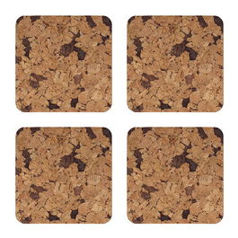 iStyle Desert Set of 4 Cork Veneer Coasters