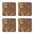 iStyle Sylvan Set of 4 Cork Veneer Coasters