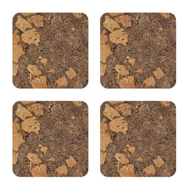 iStyle Sylvan Set of 4 Cork Veneer Coasters