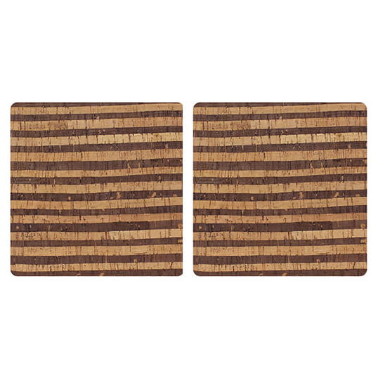 iStyle Tiger Set of 2 Cork Veneer Placemats