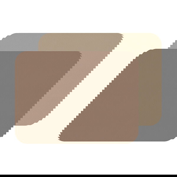 iStyle Taupe and Sandstone Flexi Set of 2 Faux Leather Placemats