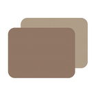 iStyle Taupe and Sandstone Flexi Set of 2 Faux Leather Placemats