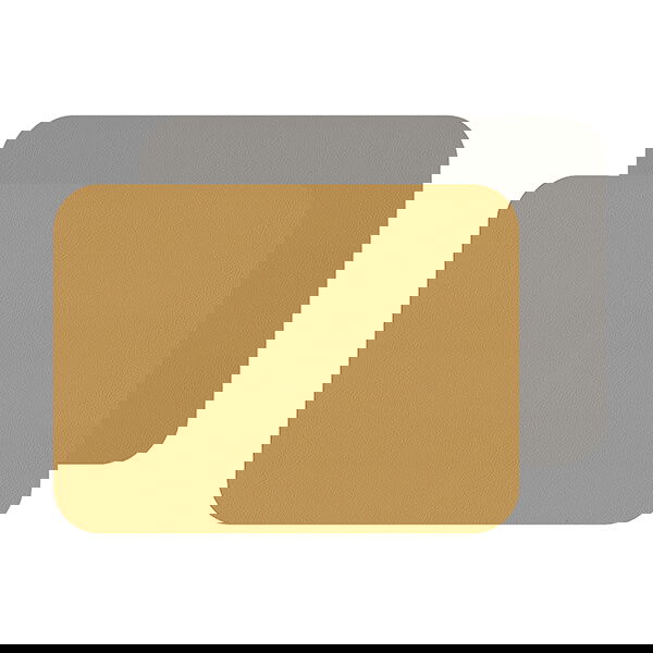iStyle Mustard and Grey Flexi Set of 2 Faux Leather Placemats