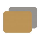 iStyle Mustard and Grey Flexi Set of 2 Faux Leather Placemats