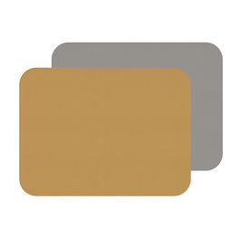 iStyle Mustard and Grey Flexi Set of 2 Faux Leather Placemats