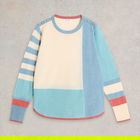 White Stuff Emma Colourblock Jumper Blue Multi
