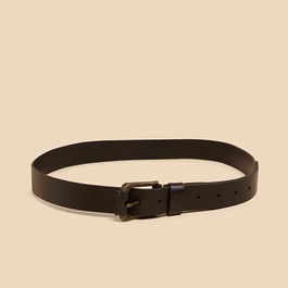 White Stuff Leather Belt Pure Black