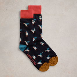 White Stuff Mens Puffin Ankle Socks