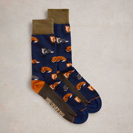 White Stuff Mens Silver Fox Ankle Socks