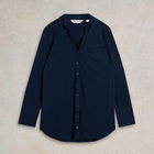 White Stuff Annie Longline Shirt Dark Navy
