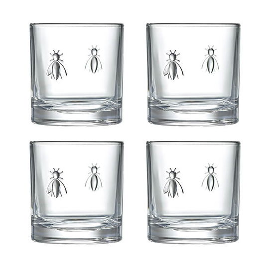 La Rochere Bee Whisky Tumbler 320ml Set Of 4