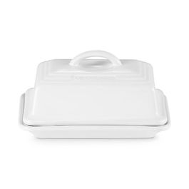 Le Creuset White Stoneware Butter Dish