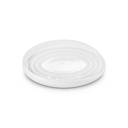 Le Creuset White Stoneware Spoon Rest