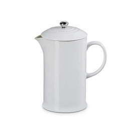 Le Creuset White Stoneware Cafetiere