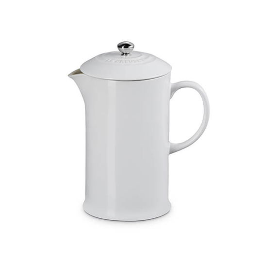 Le Creuset White Stoneware Cafetiere