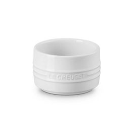 Le Creuset White Stoneware Stackable Ramekin