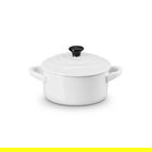 Le Creuset White Stoneware Petite Round Casserole