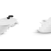 Le Creuset White Stoneware Petite Round Casserole