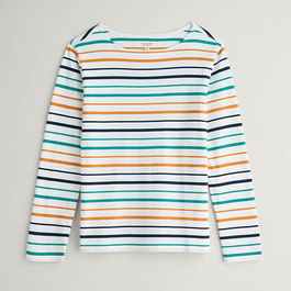 Seasalt Sailor Shirt Tri Shore Chalk Rockpool